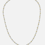Silver Plated Yellow Womens Short Necklace