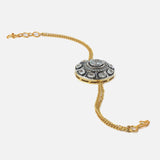 Gold Plated Black Womens Diamond Bracelet