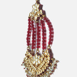 Gold Plated Red Womens Beaded Paasa