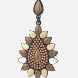 Florence Black & Brown Womens Pair of Drop Earrings