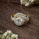 Zia 2.0 Silver Plated Womens Zircon Ring