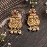 Isvaraah 2.0 Gold Plated Pink Womens Pair of Chandbali Earrings