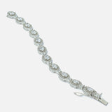 Silver Plated Womens Zircon Bracelet