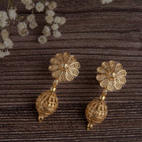 Gold Plated Womens Pair of Jhumkas Earrings