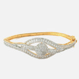 Gold Plated Zircon Womens Kada