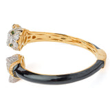 Florence Gold Plated Black Womens Kada