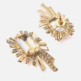 Florence Gold Plated Womens Pair of Stud Earrings