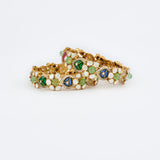 Antara Gold Plated Multicolored Womens Kundan, Polki Pair of Bangles