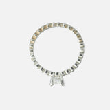 Zia 2.0 Silver Plated Womens Zircon Ring