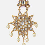 Gold Plated Womens Pair of Dangler Earrings