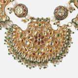 Gold Plated Multicolored Womens Short Necklace