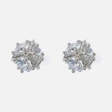 Silver Plated Womens Pair of Stud Earrings