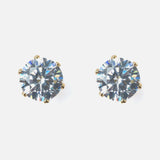 Gold Plated Womens Pair of Stud Earrings