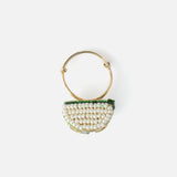 Saadgi Gold Plated Womens Kundan, Polki Ring