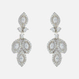 Silver Plated Womens Pair of Drop Earrings