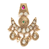 Isvaraah 2.0 Gold Plated Pink Womens Pair of Chandbali Earrings