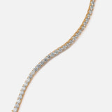 Gold Plated Womens Diamond Bracelet
