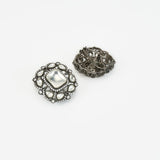 Florence Silver Plated Kundan, Polki Womens Pair of Studs Earrings (Freesize)