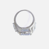 Silver Plated Womens Zircon Ring