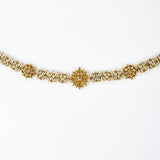 Saadgi Gold Plated Kundan, Polki Womens Maathapatti (Freesize)
