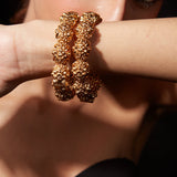 Isvaraah Gold Plated Womens Pair of Bangles