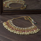 Gold Plated Red Womens Choker