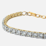 Gold Plated Synthetic Stone Womens Bracelet