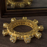 Gold Plated Polki Womens Kada