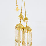 Gold Plated Womens Pair of Kaleeras (Freesize)