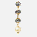Florence Gold Plated Blue Womens Pair of Drop Earrings