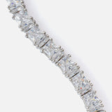 Silver Plated Womens Diamond Bracelet