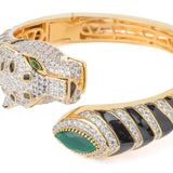 Florence Gold Plated Green Womens Kada