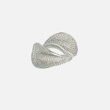 Zia 2.0 Silver Plated Womens Zircon Ring