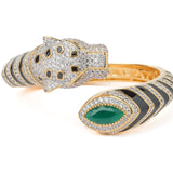 Florence Gold Plated Green Womens Kada