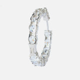Silver Plated Womens Pair of Hoop Earrings