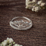 Zia 2.0 Silver Plated Womens Zircon Ring