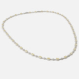 Silver Plated Yellow Womens Short Necklace