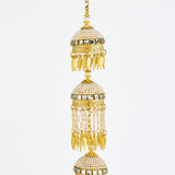 Gold Plated Womens Pair of Kaleeras (Freesize)