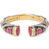 Florence Gold Plated Red Womens Kada