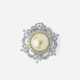 Silver Plated Yellow Womens Pair of Stud Earrings