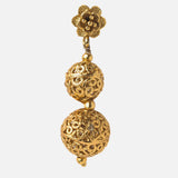Gold Plated Womens Pair of Drop Earrings