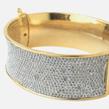 Gold Plated Zircon Womens Kada
