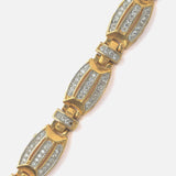 Gold Plated Womens Zircon Bracelet