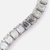 Silver Plated Womens Diamond Bracelet