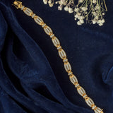 Gold Plated Womens Zircon Bracelet