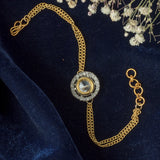 Gold Plated Womens Zircon Bracelet