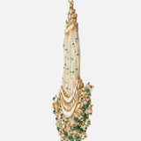 Gold Plated Green Womens Kundan, Polki Paasa