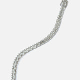 Silver Plated Womens Diamond Bracelet