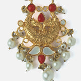 Gold Plated Red Womens Beaded Paasa