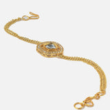 Gold Plated Womens Zircon Bracelet